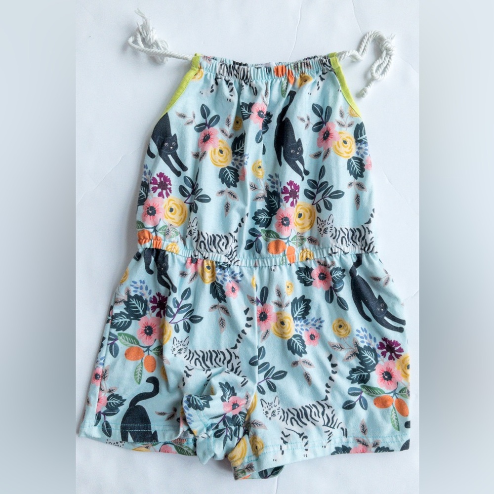 Blue Floral Size 10 romper